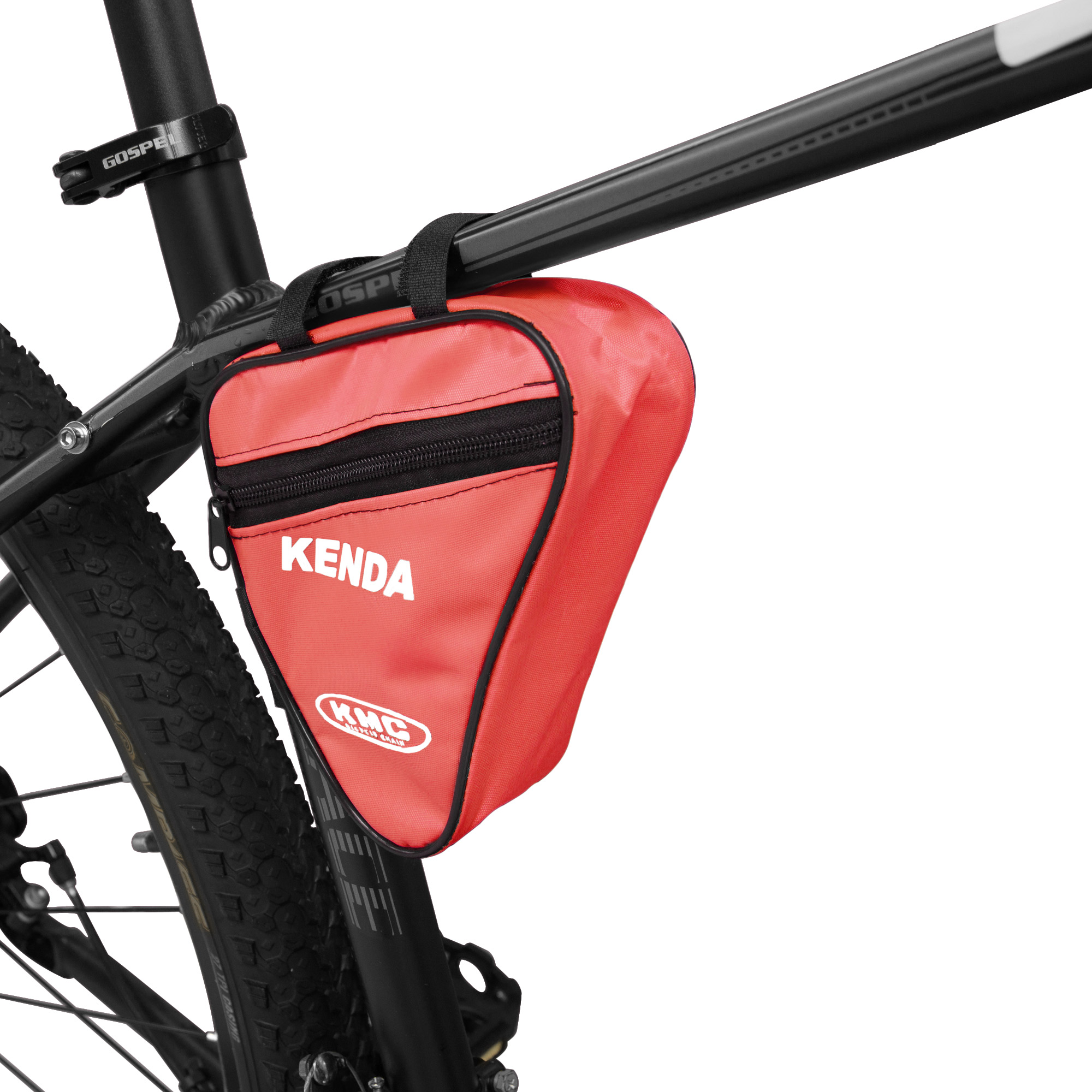 Ciclometa Detalles Bolsa porta herramienta para bicicleta mini verde  fosforescente PVC con vinil
