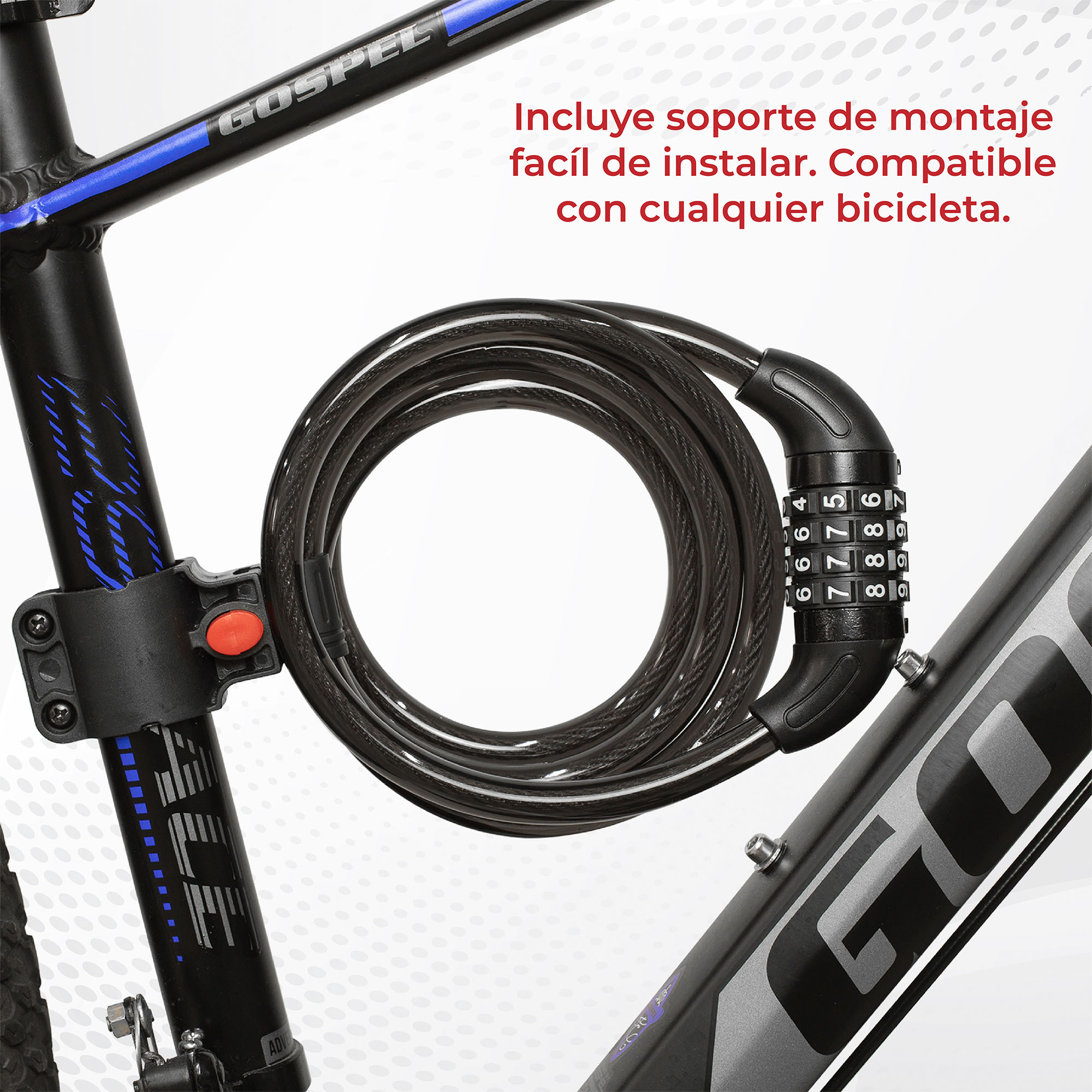 Candado Para Bicicleta Tipo Cable