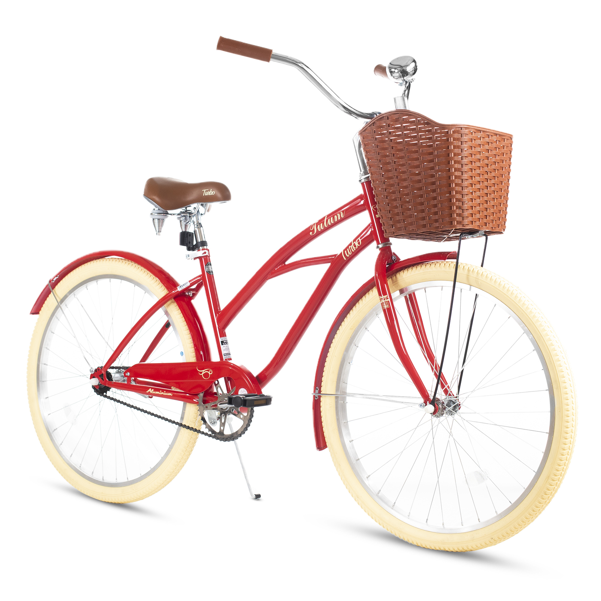 Ciclometa Detalles Bicicleta R 26 para mujer retro urbana Tulum roja Turbo