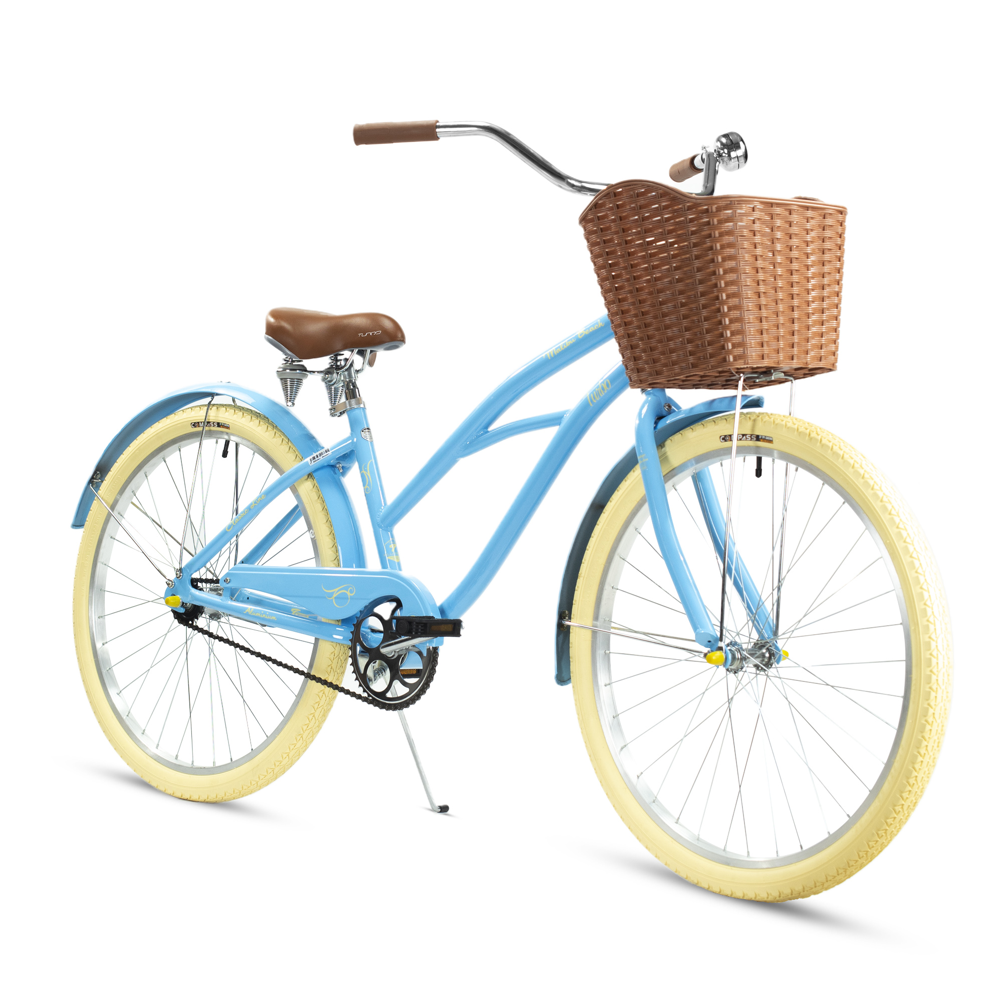 Ciclometa Detalles Bicicleta R 26 Urbana para Mujer Malibu Retro 1  Velocidad Aluminio aqua Turbo