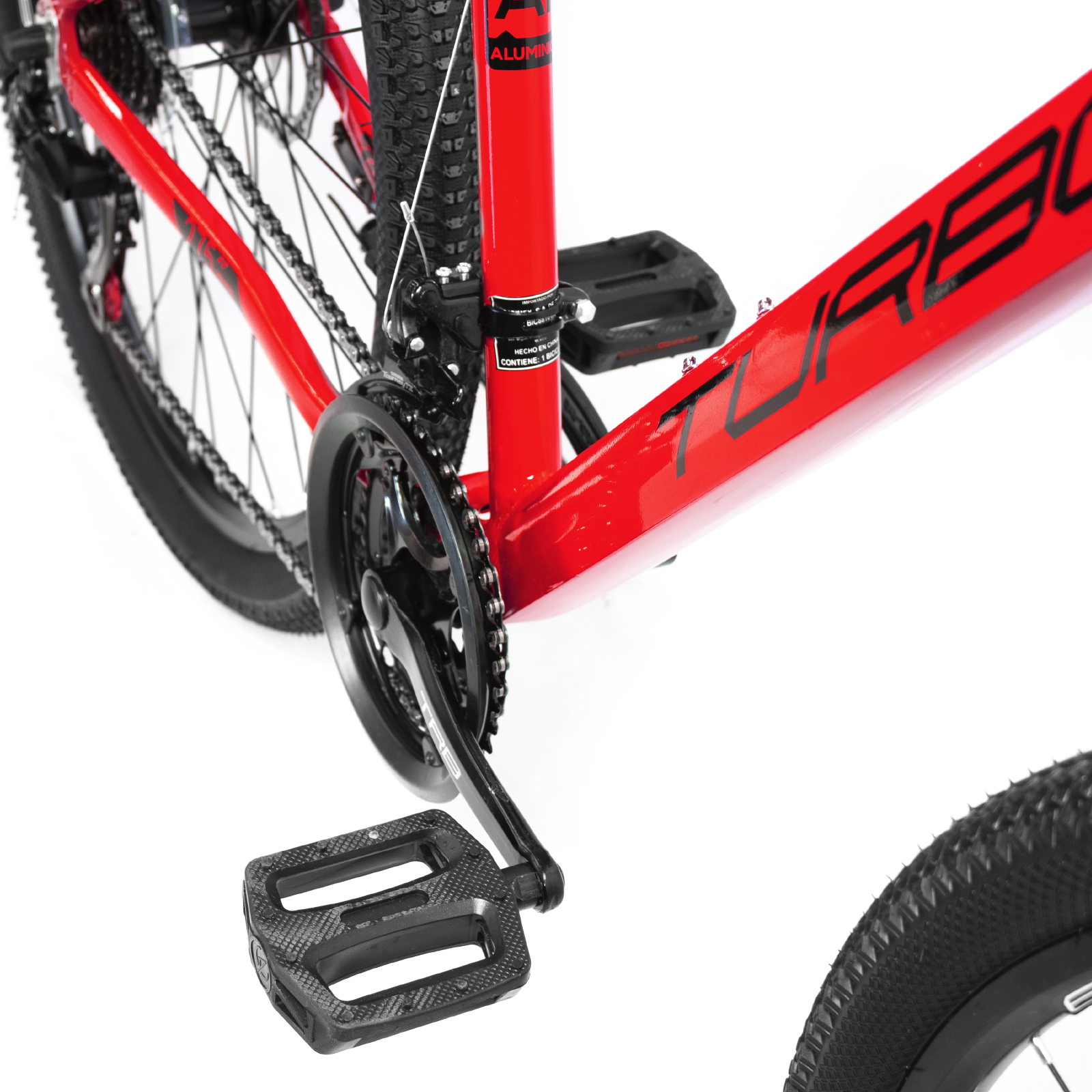 Ciclometa Detalles Bicicleta R 29 Montaña SX 9.3 24 Velocidades Doble  Suspension rojo Turbo
