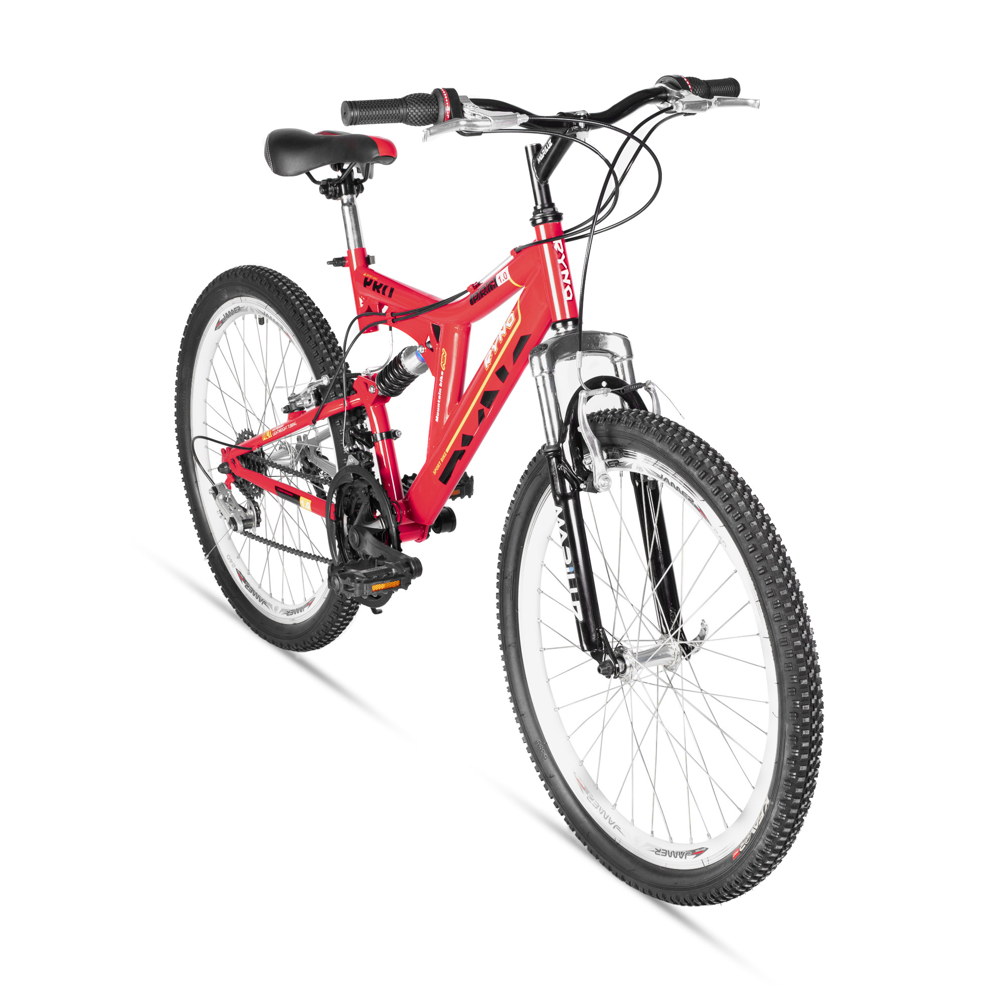 Ciclometa Detalles Bicicleta R24 doble suspension 6 velocidades