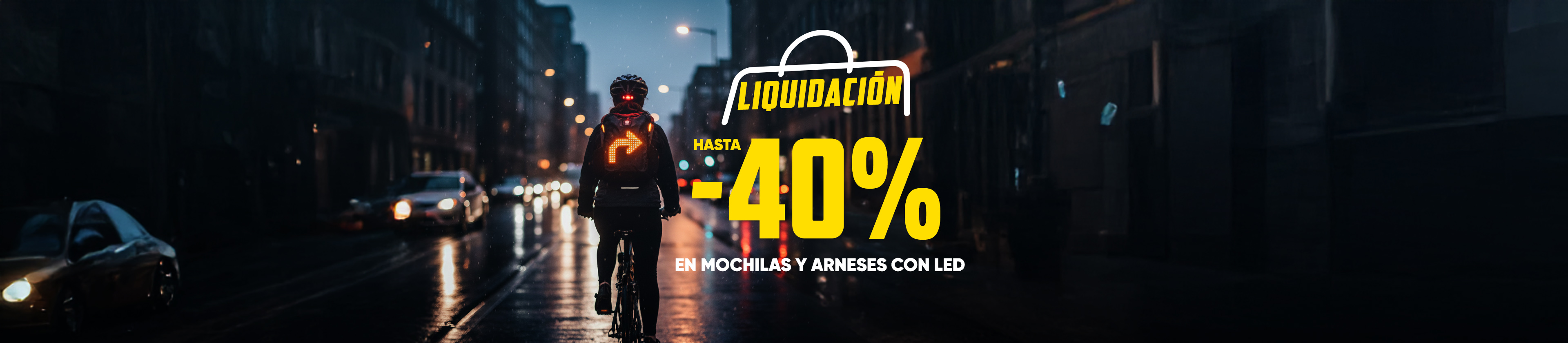 LIQUIDACIÓN EN MOCHILAS Y ARNESES CON LED