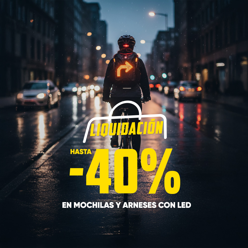 LIQUIDACIÓN EN MOCHILAS Y ARNESES CON LED