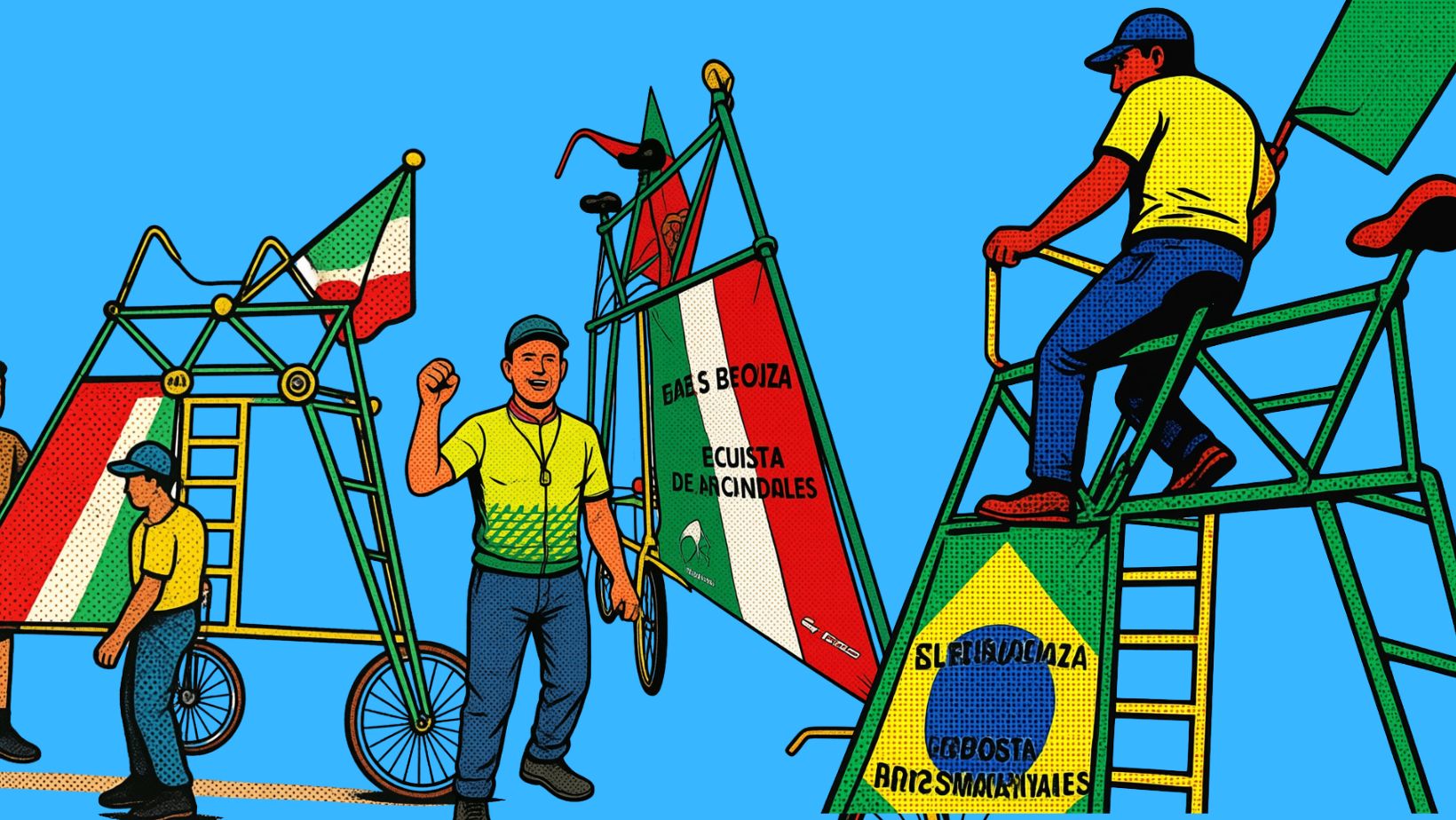Elías de Souza y la bicicleta que llevará una historia de casi 40 años rumbo al Mundial